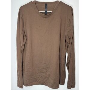 Lululemon Long Sleeve Soft Performance Stretch Shirt Brown Men's Large